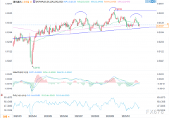 澳元美元外汇信号:头肩形态预示突破下行